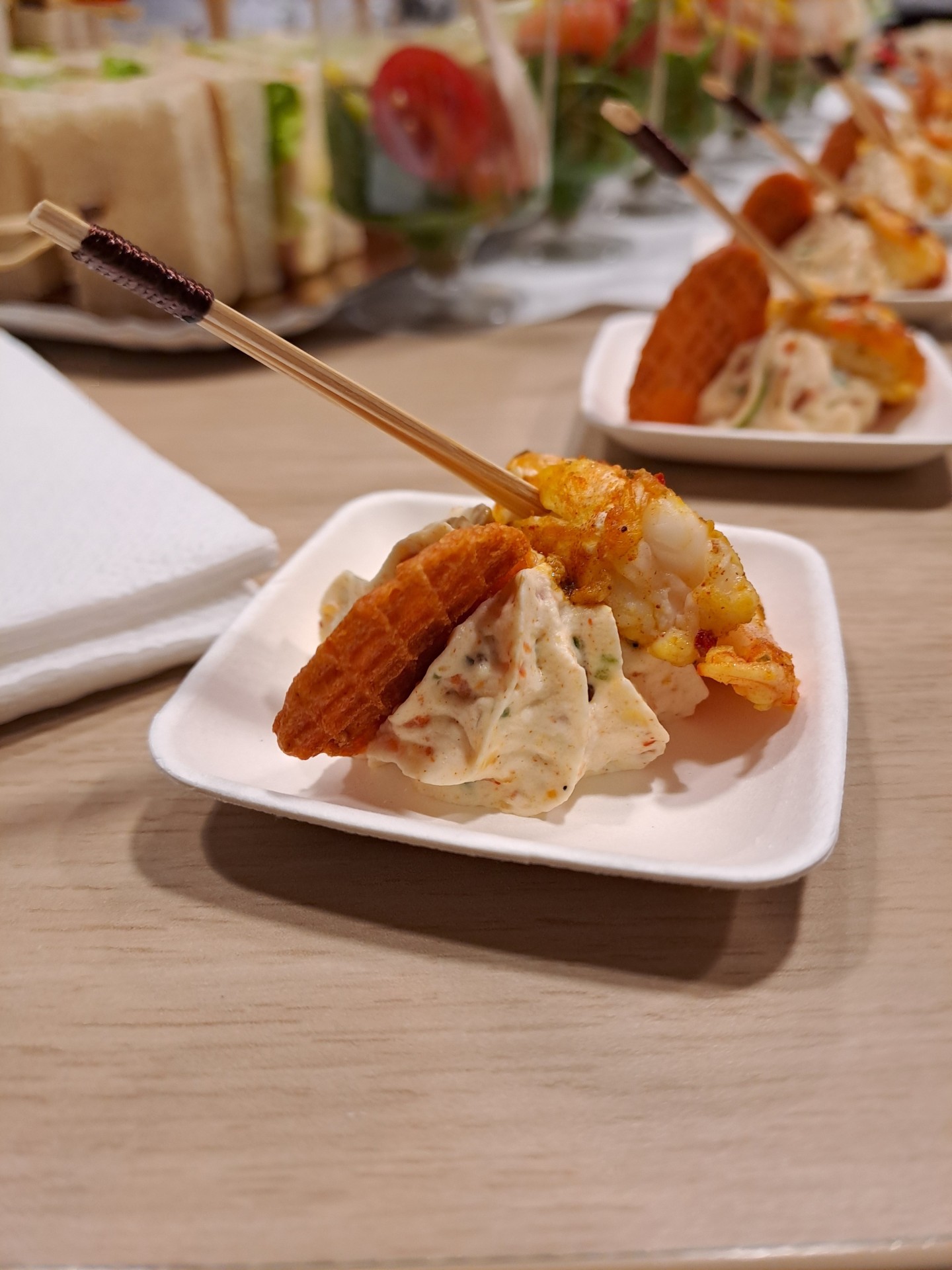 Crevette mousse de chorizo