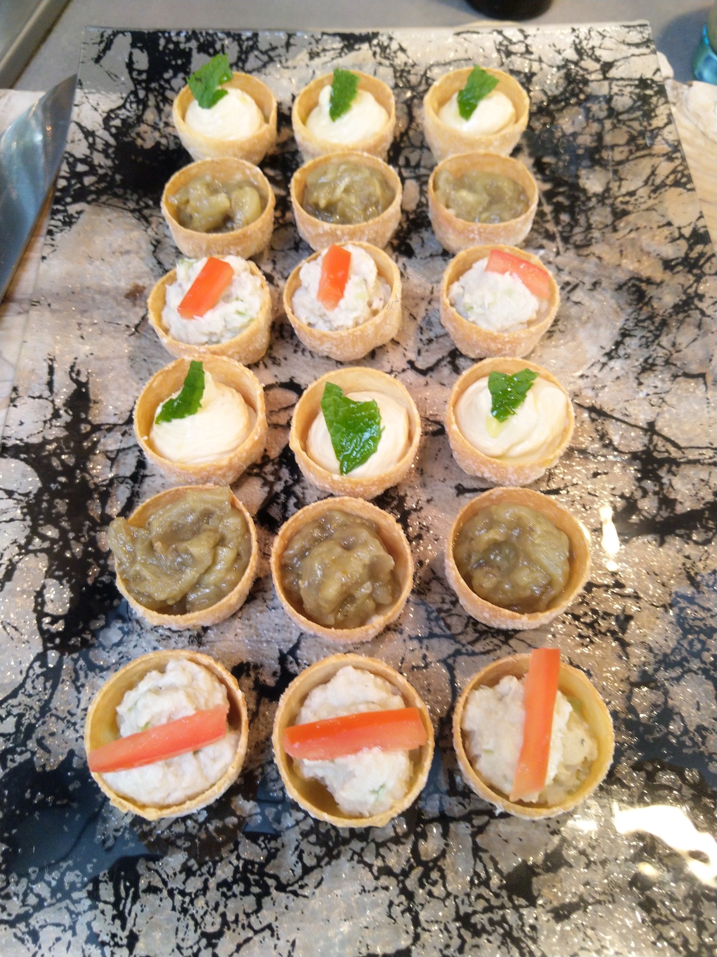 Croustades variées