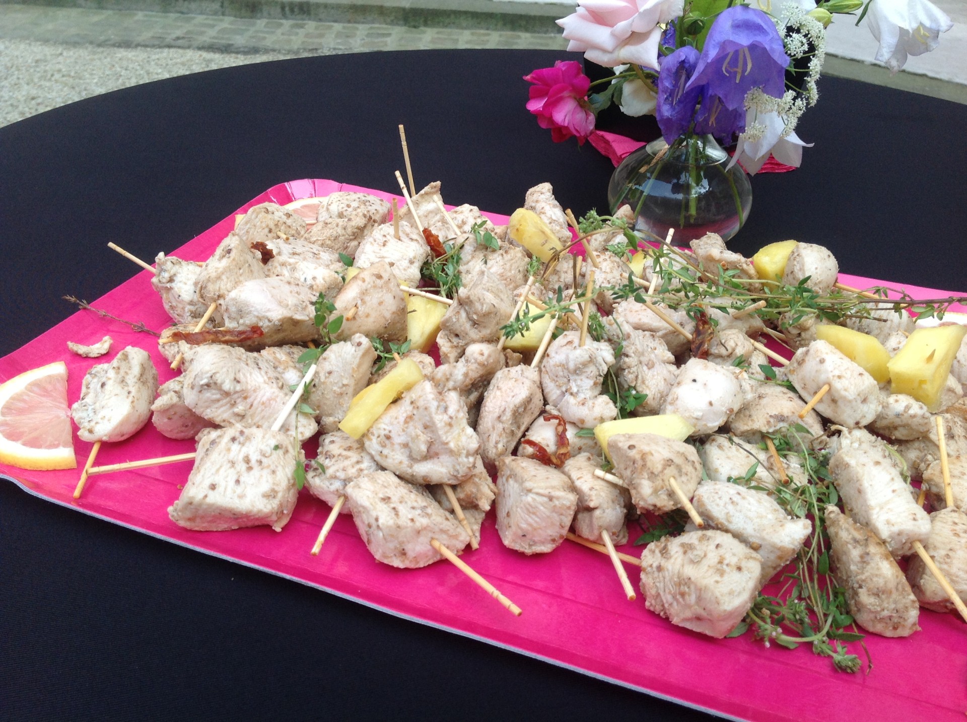Brochette de poulet aux citrons